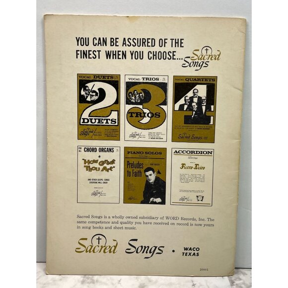 Preludes To Faith Piano Solos Songbook Sacred Songs Kurt Kaiser Vintage 1960s - Picture 4 of 8